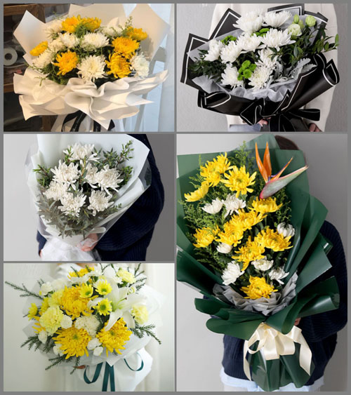 贵州毕节市黔西县中坪镇白事花束代送